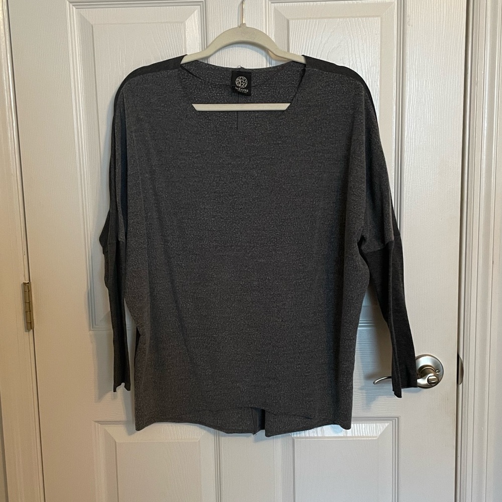 Bobeau Gray Long Sleeve Women’s Shirt Medium Warm